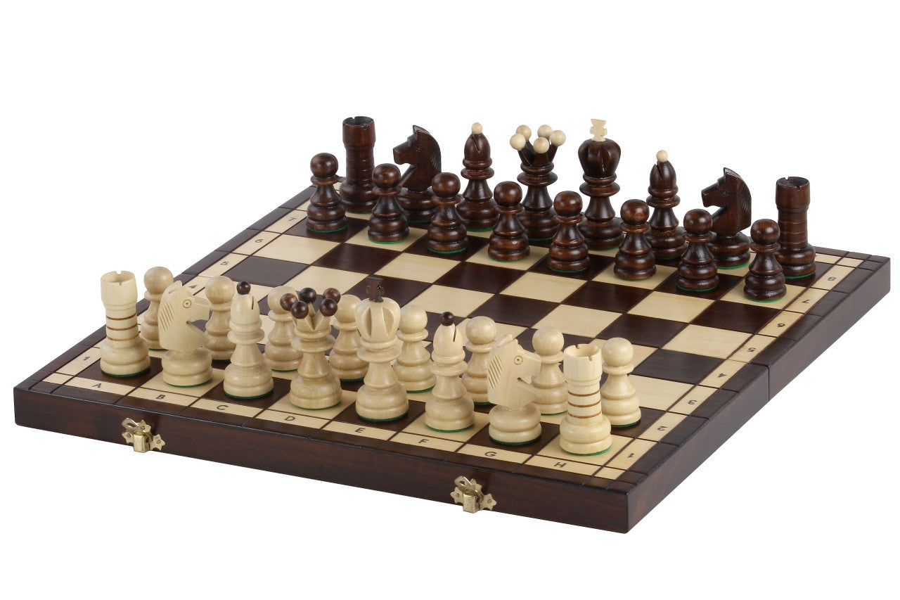 Jeu d'échecs PERLE en bois de charme, de grande taille (42 x 42cm) - Ensemble Complet - 98138e3ebb1f3a527173ae69817fb23b