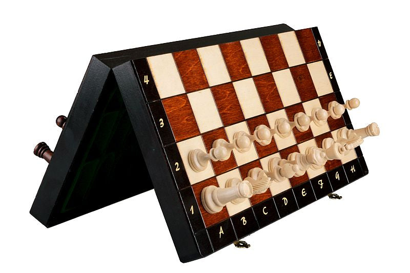 Jeu d'échecs MAGNETIQUE en bois de charme, pliant, de grande taille (35 x 35cm) - Ensemble Complet - 14eaa6d6aede92c3c47095204bb45b4f
