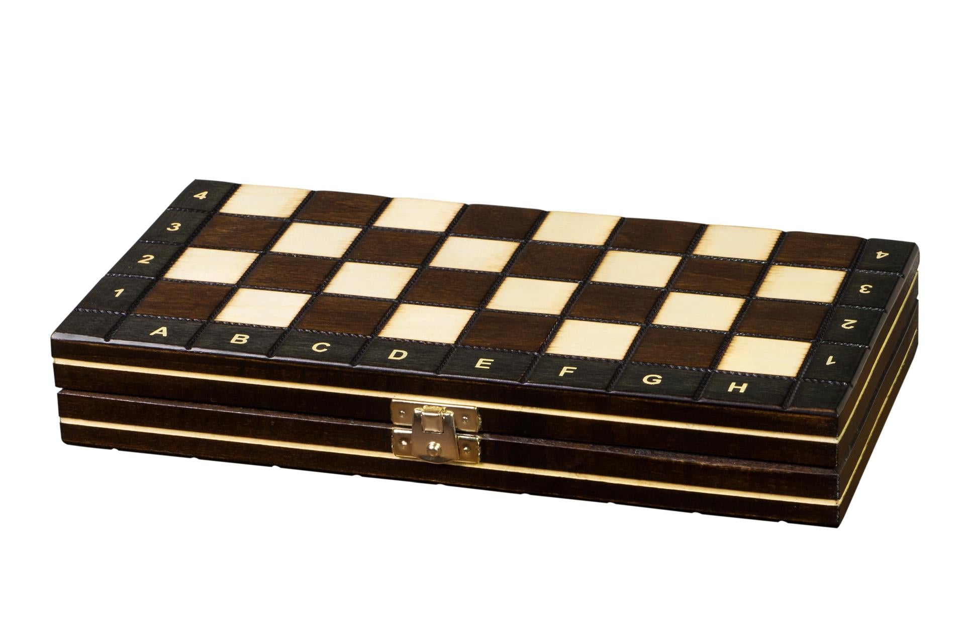 Jeu d'échecs Scolaire MAGNETIQUE en bois de charme, pliant, de petite taille (27 x 27cm) - Ensemble Complet - 9d8cb284929b66281c18abd058ea676b