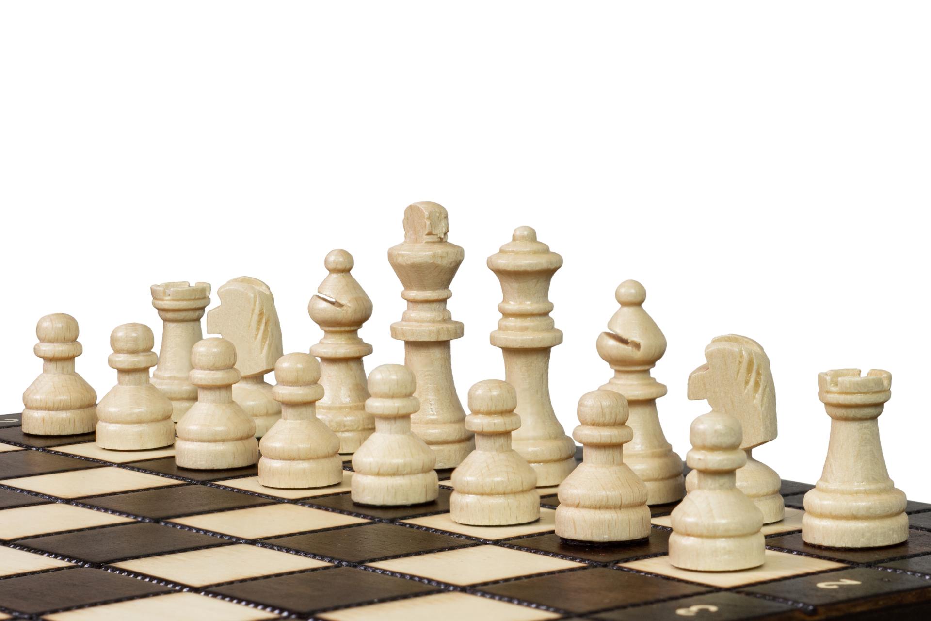 Jeu d'échecs Scolaire MAGNETIQUE en bois de charme, pliant, de petite taille (27 x 27cm) - Ensemble Complet - cfadd495b27f407a9b5ab18b1f2ea4b6