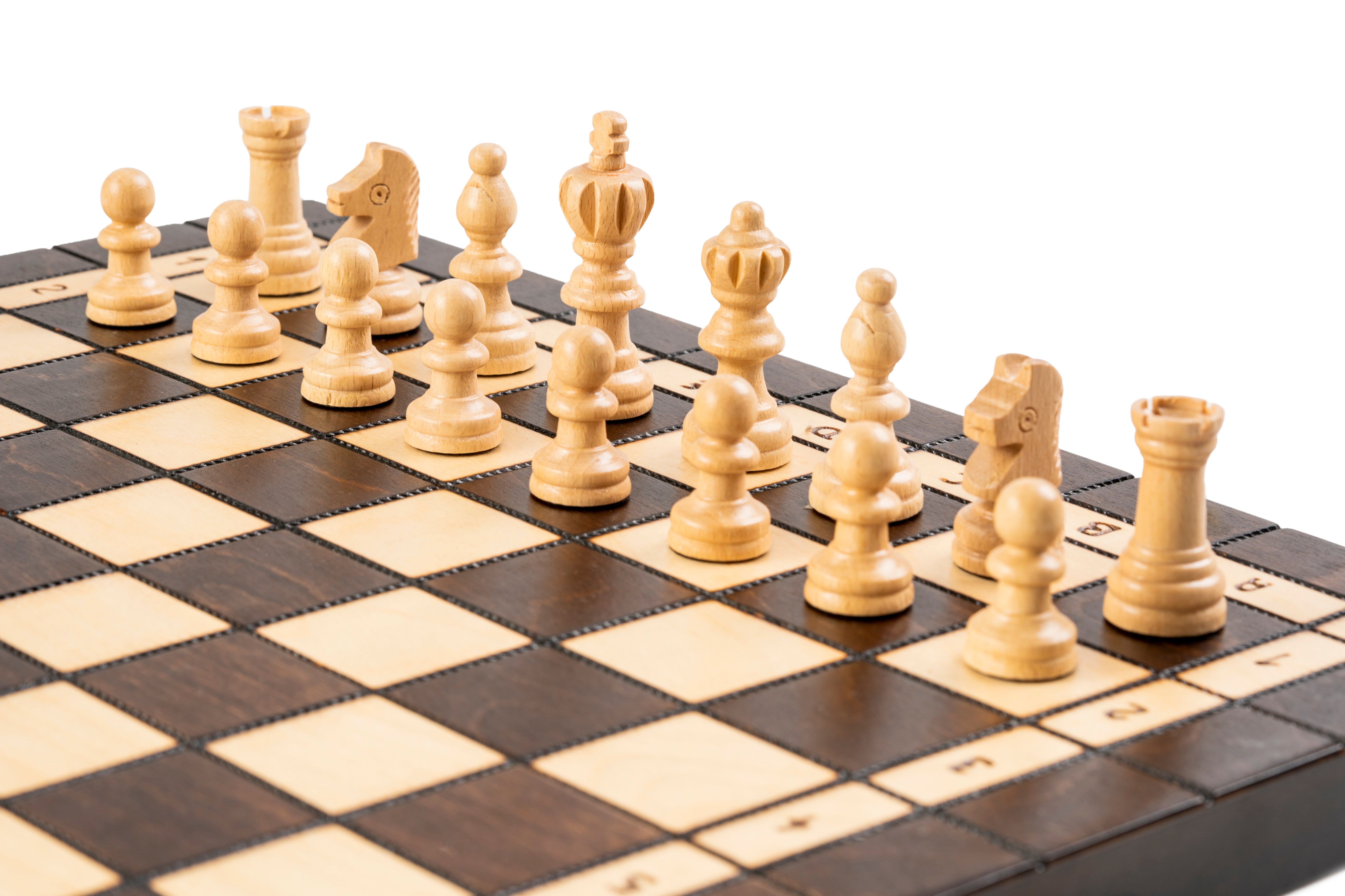 Jeu d'Echecs + Dames + Backgammon en bois de charme, de grande taille (40 x 40cm) - Ensemble comprenant trois jeux pour deux joueurs - 6e321bd2caed3904f88734b676d9cd5e