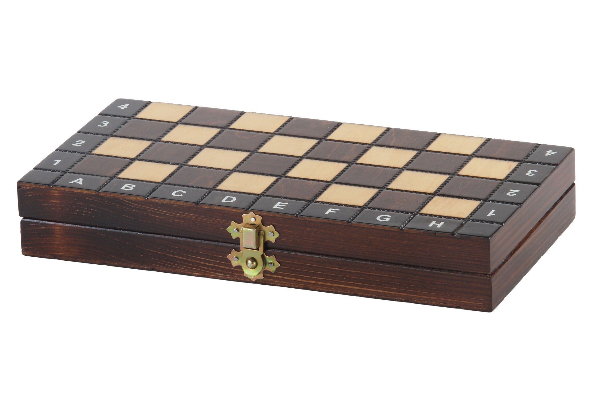 Jeu d'Echecs + Dames + Backgammon en bois de charme, de petite taille (27 x 27cm) - Ensemble comprenant trois jeux pour deux joueurs - e604e5269ba7cdfda751674a75046b94