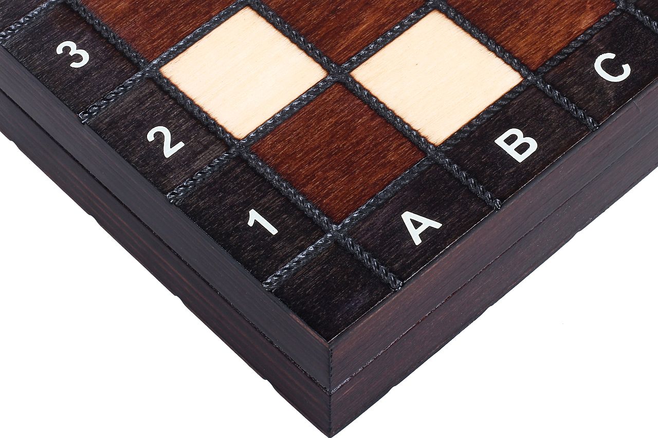 Jeu d'Echecs SCOLAIRE en bois de charme, de petite taille (27,5 x 27,5cm) - Ensemble Complet - Jeu d'Echecs SCOLAIRE en bois de charme, de petite taille (27,5 x 27,5cm) - Ensemble Complet