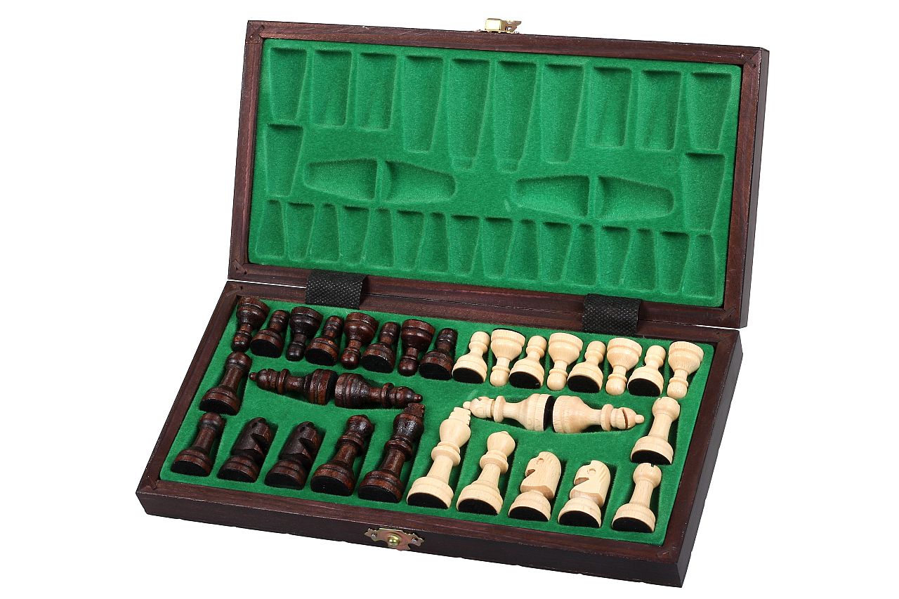 Jeu d'Echecs SCOLAIRE en bois de charme, de petite taille (27,5 x 27,5cm) - Ensemble Complet - Jeu d'Echecs SCOLAIRE en bois de charme, de petite taille (27,5 x 27,5cm) - Ensemble Complet