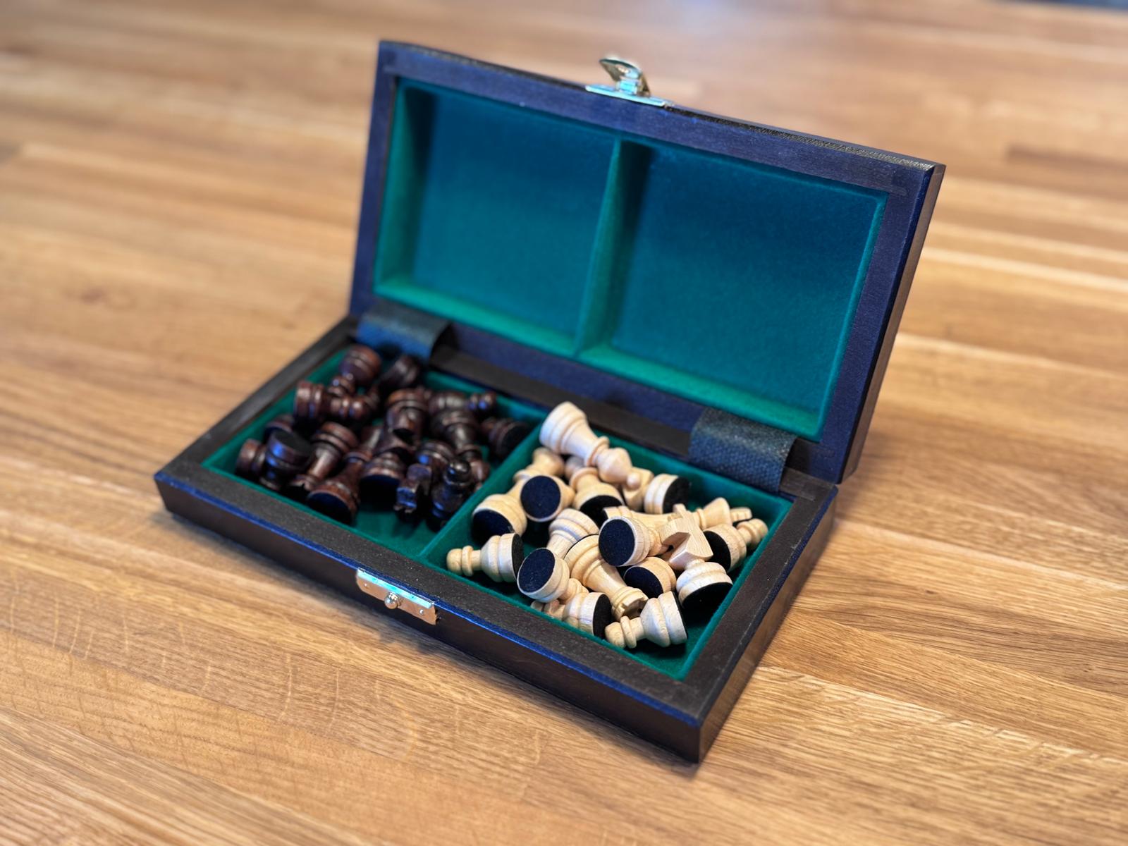 Jeu d'échecs scolaire en bois mini 20 cm x 20 cm - f05616113fe0065b1d4952a1f5f4eeab