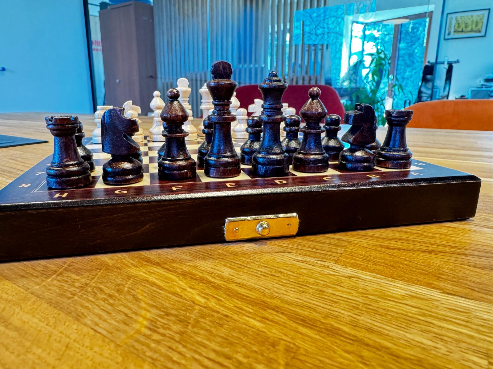 Jeu d'échecs scolaire en bois mini 20 cm x 20 cm - a1469a359f60f7a69f03e5f6b62c2f6d