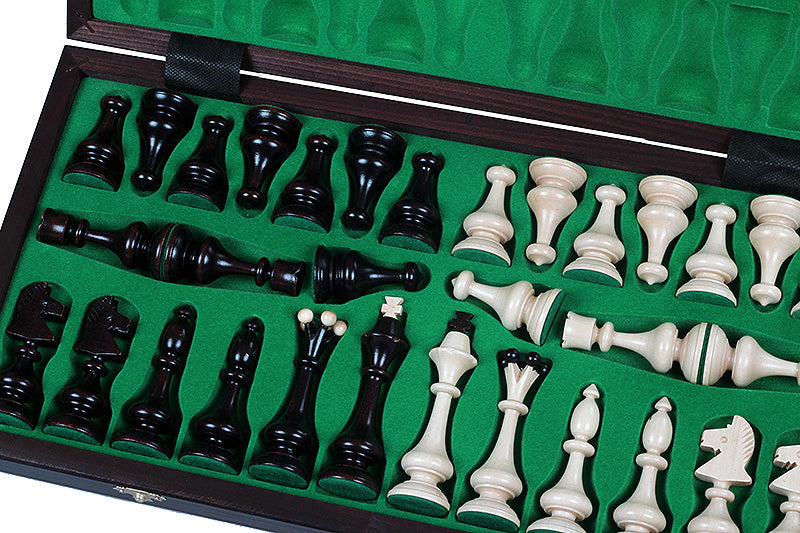 Jeu d'Echecs BESKID en bois de charme, de grande taille (49 x 49cm) - Ensemble Complet - Jeu d'Echecs BESKID en bois de charme, de grande taille (49 x 49cm) - Ensemble Complet
