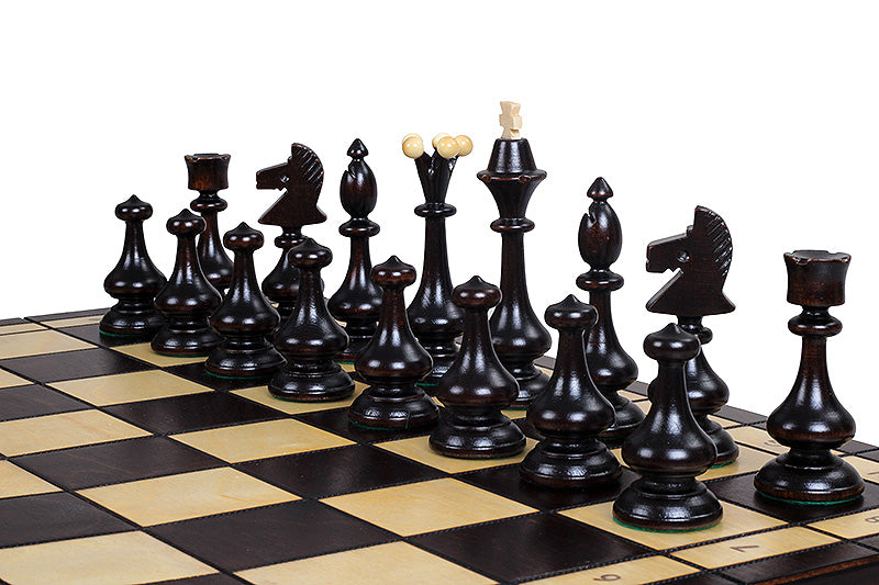 Jeu d'Echecs BESKID en bois de charme, de grande taille (49 x 49cm) - Ensemble Complet - Jeu d'Echecs BESKID en bois de charme, de grande taille (49 x 49cm) - Ensemble Complet