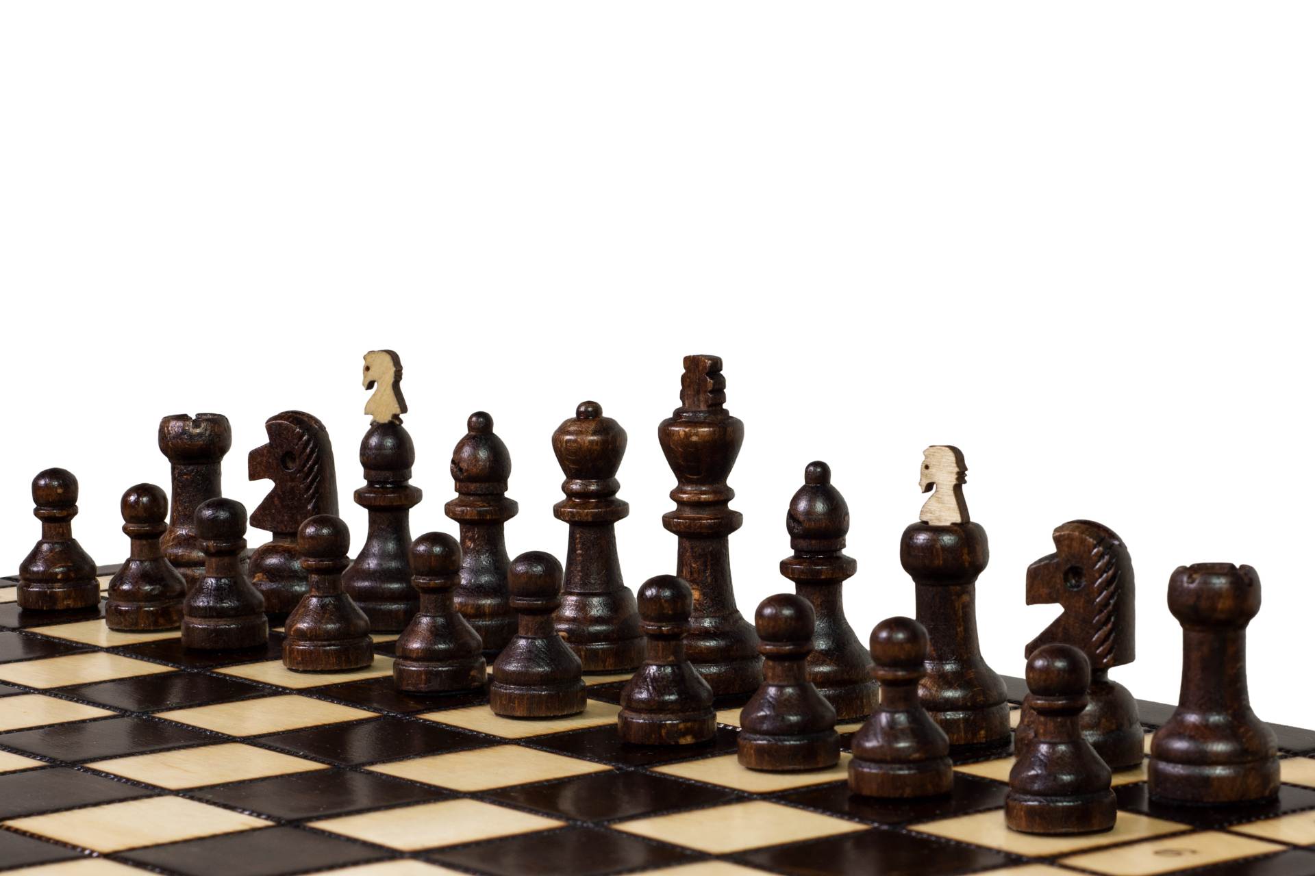 Jeu d'échecs Capablanca + Jeu de Dames, pliant en bois, de taille moyenne (40 x 40cm) - Ensemble Complet (variante du jeu d'échecs avec échiquier 10x10) - f45848bb40c8600894b1e14459cd7527