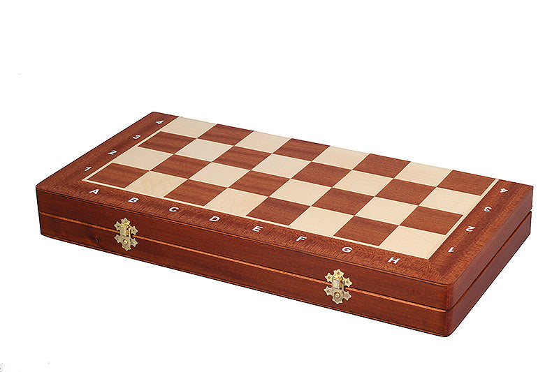 Jeu d'échecs de tournoi avec les pièces German Knight (Timeless) en bois d'acacia et buis de taille 5 (48x48cm) - L'ensemble complet - Jeu d'échecs de tournoi avec les pièces German Knight (Timeless) en bois d'acacia et buis de taille 5 (48x48cm) - L'ensemble complet