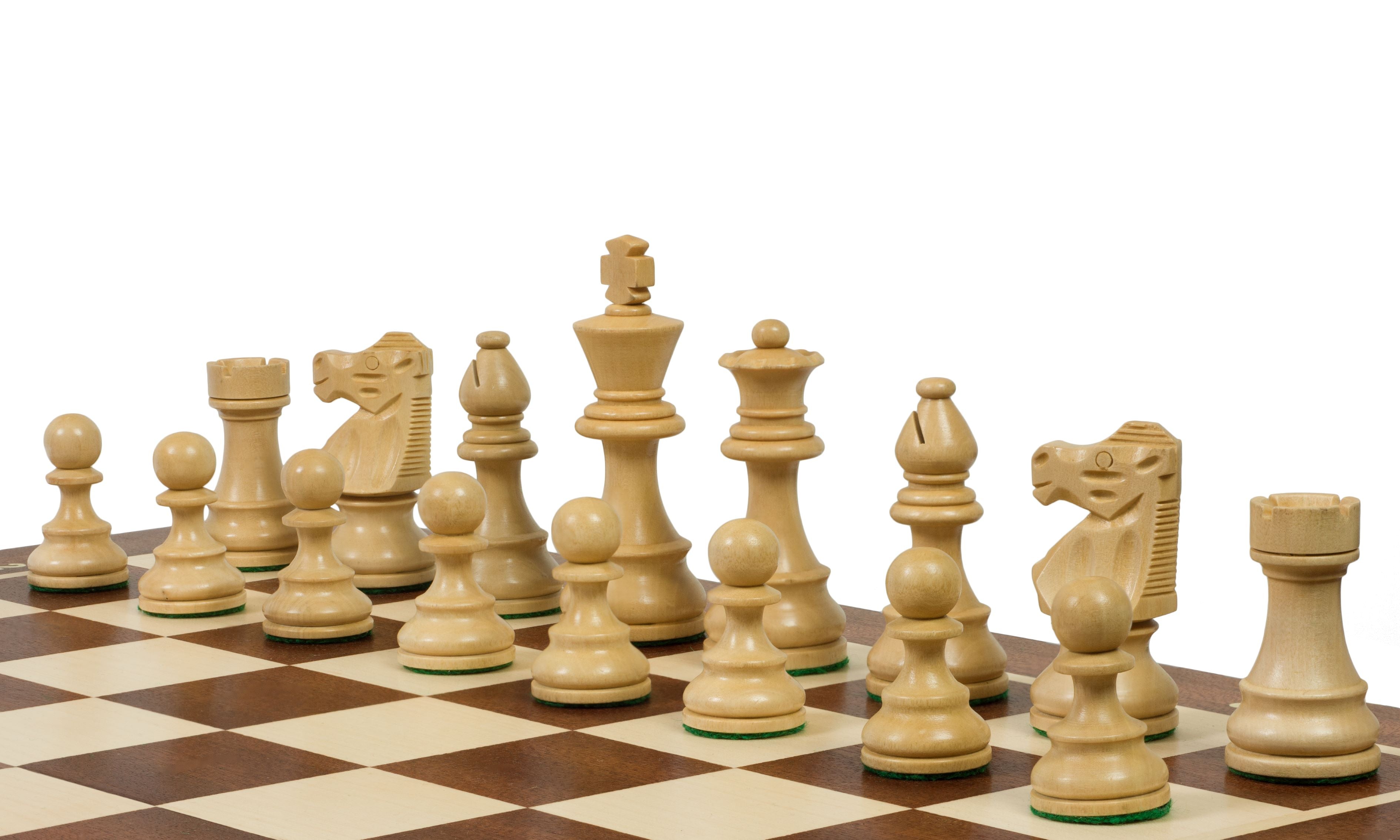 Jeu d'échecs de tournoi avec les pièces French Acacia de taille 6 (54x54cm) - L'ensemble complet - Jeu d'échecs de tournoi avec les pièces French Acacia de taille 6 (54x54cm) - L'ensemble complet