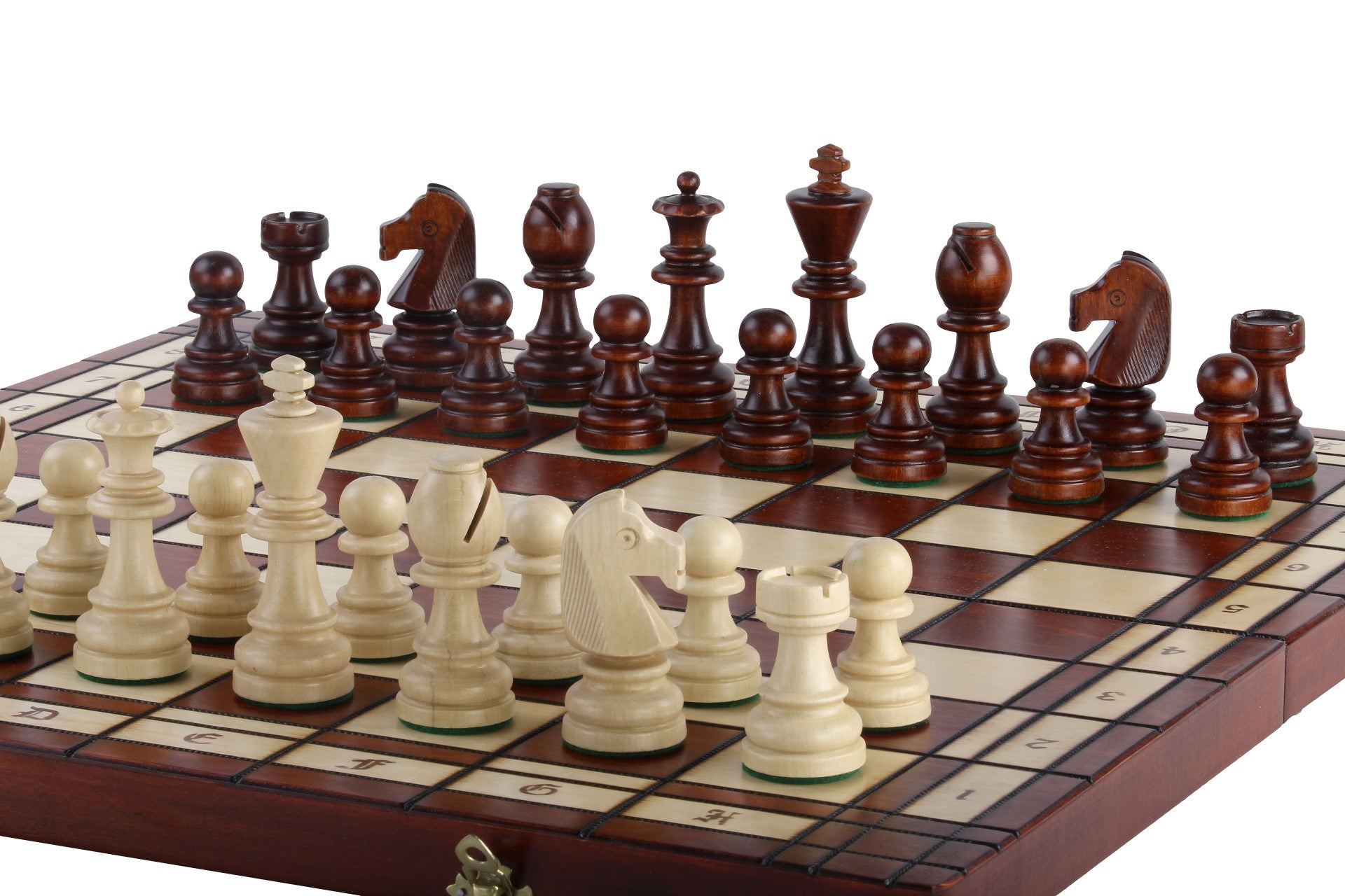 Jeu d'échecs DE TOURNOI No 8 en bois de charme, de grande taille (55 x 55cm) - Ensemble Complet - cb3a224f2e0eede63221371787f4ecfe