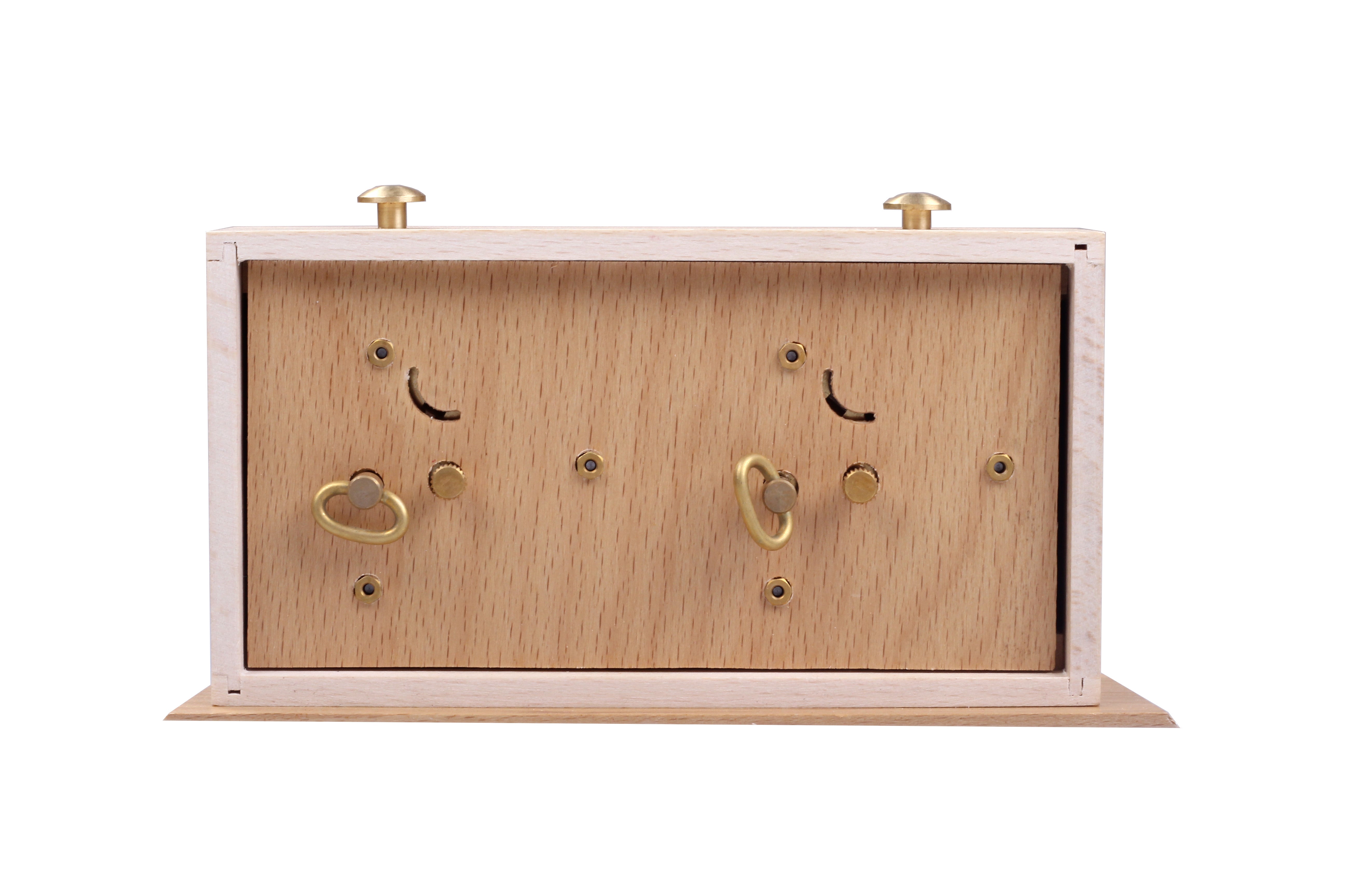 Pendule BHB en bois claire de petite taille avec un support - Pendule traditionnelle mécanique - Pendule BHB en bois claire de petite taille avec un support - Pendule traditionnelle mécanique