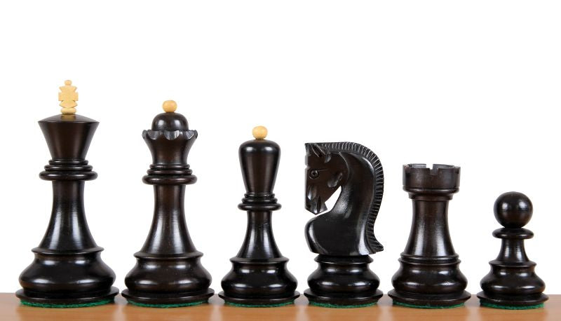 Pièces d'échecs Zagreb en bois de buis teinté et naturel - Taille 3,75'' - 96c0a614d8325c744155a40736fceb4f