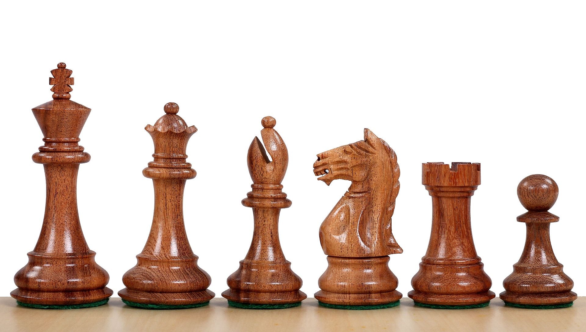 Pièces d'échecs Supreme en bois d'acacia et de buis - Taille 3,75'' - Pièces d'échecs Supreme en bois d'acacia et de buis - Taille 3,75''