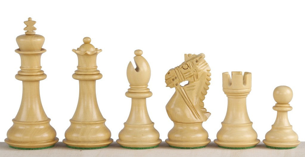 Pièces d'échecs King's Bridal en bois d'acacia et buis - Taille 3,75'' - Pièces d'échecs King's Bridal en bois d'acacia et buis - Taille 3,75''