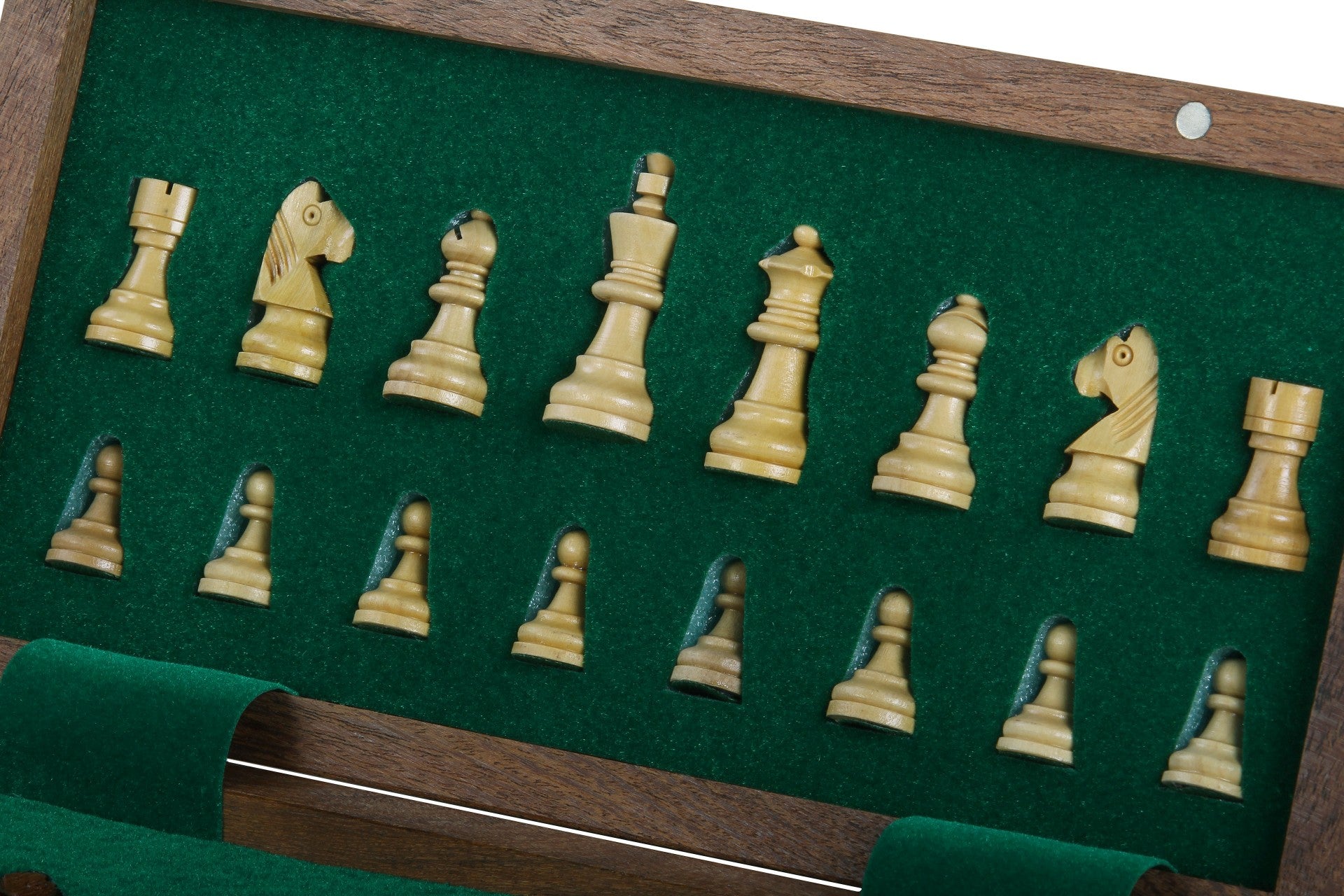 Wooden Magnetic Chess set with 25 cm inlaid chessboard - Wooden Magnetic Chess set with 25 cm inlaid chessboard