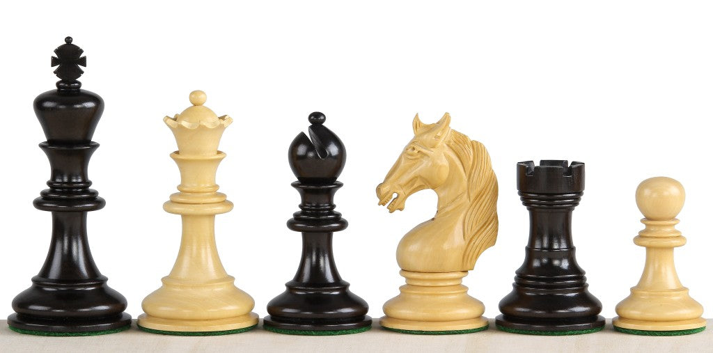 Pièces d'échecs Unicorn en bois d'ébène et de buis - Taille 4,25'' - 504ed8f78ac41613c45a0c7815d5abe2