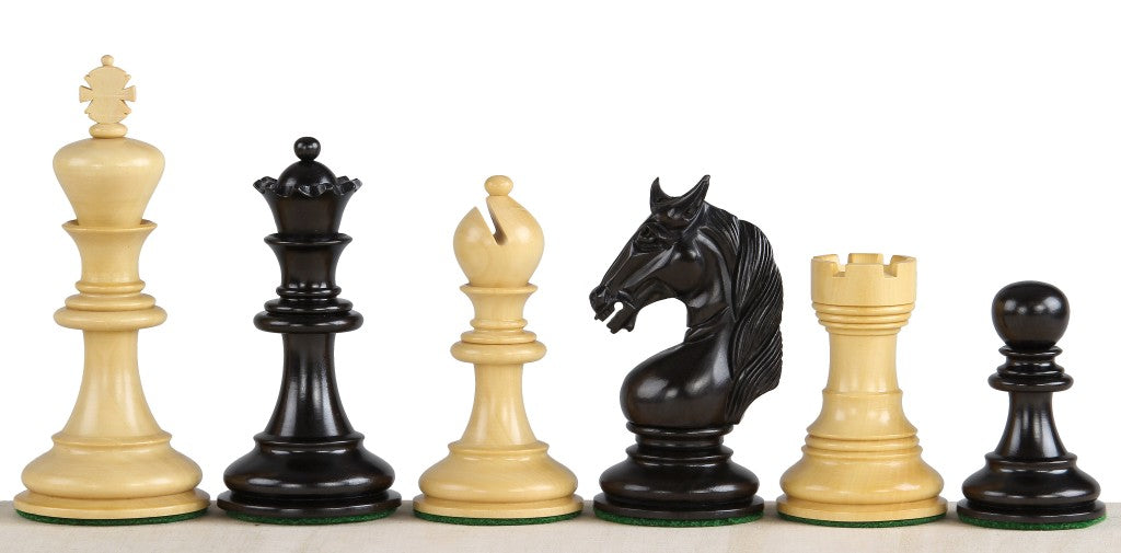 Pièces d'échecs Unicorn en bois d'ébène et de buis - Taille 4,25'' - ef9f680e384ec52e358f201c1d7d4606