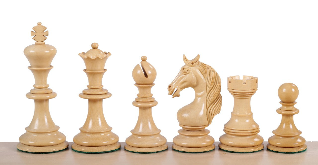 Pièces d'échecs Unicorn en bois de padouk et buis - Taille 4,25'' - 599ec53828324d06558e6ebd7c70d68f