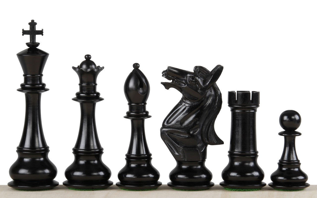 NAPOLEON EBONY CHESS FIGURES 6 INCHES - NAPOLEON EBONY CHESS FIGURES 6 INCHES