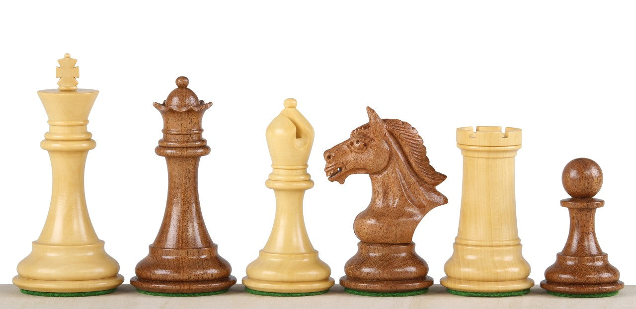 Pièces d'échecs Derby Acacia en bois d'acacia et de buis - Taille 4,00'' - c820f4641d7ea67418a843d72140f0b9