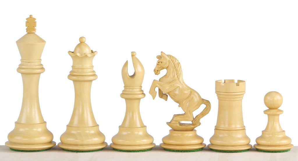 Pièces d'échecs Alexander Redwood en bois de padouk et de buis - Taille 4,00'' - 763f081a1fb9b377442141119d084c88