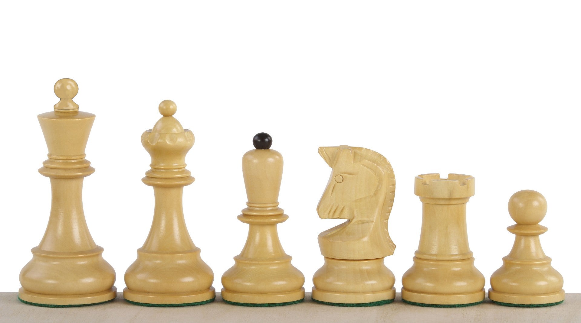 Pièces d'échecs Dubrovnik Ebonized en bois de buis naturel et teinté - set de pièces de Taille 3,75'' - Pièces d'échecs Dubrovnik Ebonized en bois de buis naturel et teinté - set de pièces de Taille 3,75''