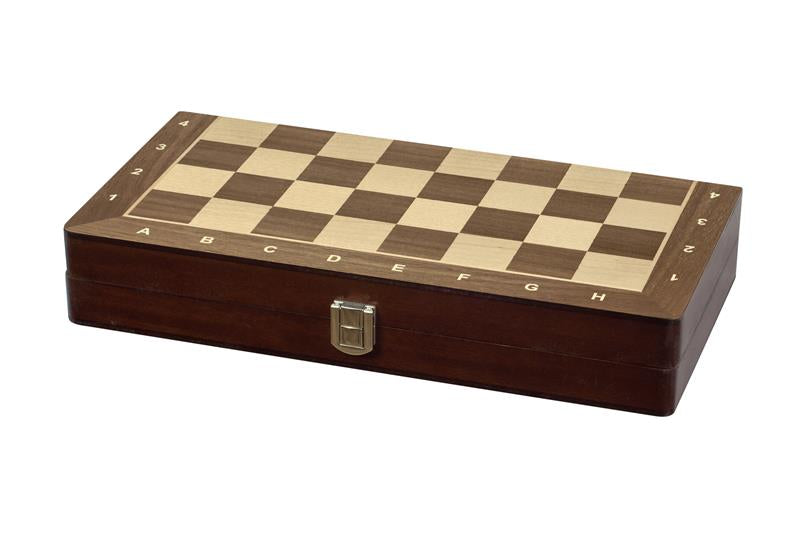Juego de ajedrez de madera con tablero de nogal 30 x 30 cm Sunrise - Juego de ajedrez de madera con tablero de nogal 30 x 30 cm Sunrise
