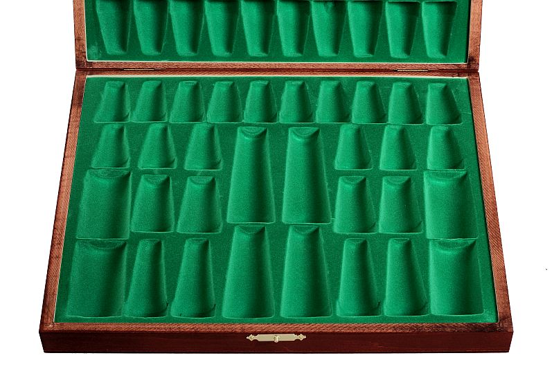 Coffret Luxe de bois pour rangement des pieces d'echecs de taille 5 - teinté en acajou - 4f5169cf642519f7650a65c29bf5d304