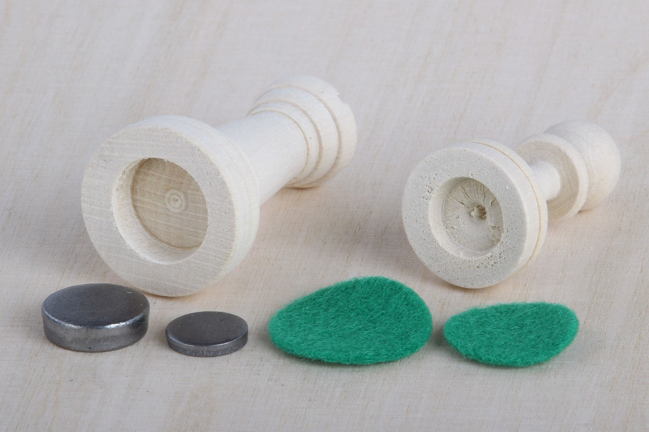 Pièces d'échecs Staunton en bois de charme naturel à peindre soi-même - set de pièces de taille 5 de bricolage - e0252740b51ad5576aef5d190fc0d06d