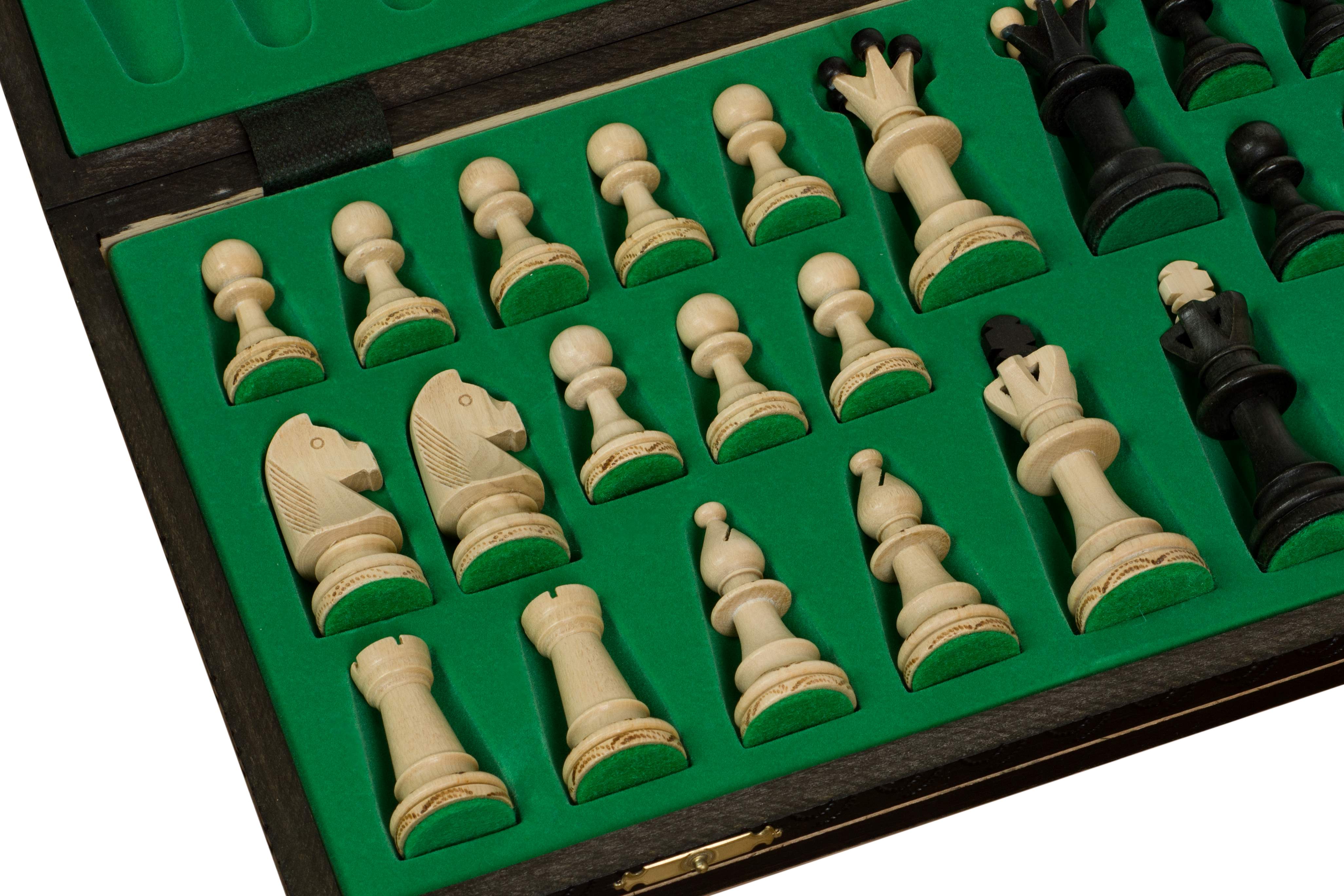 Jeu d'échecs en bois Consul Black (48x48cm) - 4280cb705eb20aa0aac6fddf91506747