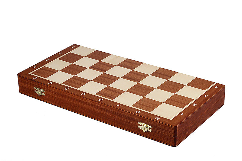 Jeu d'échecs de tournoi avec les pièces French en bois de buis de taille 5 (48x48cm) - L'ensemble complet - Jeu d'échecs de tournoi avec les pièces French en bois de buis de taille 5 (48x48cm) - L'ensemble complet
