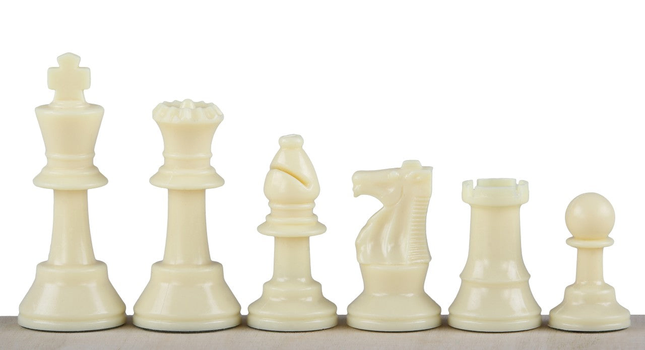 Pièces d'échecs plastique feutrées de taille 3 (roi 64mm), blanches et noires - a964fac5407a767f65e9f3858f7276aa