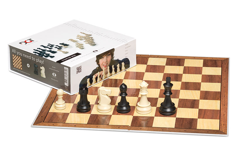 Coffret échecs DGT Chess Starter - Box Grey (pièces + échiquier) - e1fed986b1dbc9d3d0543891d7d0a853