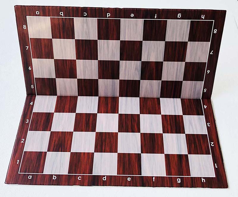 Échiquier pliant en plastique n° 6 (champ de 57 mm) - Imitation bois - a8d3ff9c1da56b4436fdbb105a48033c