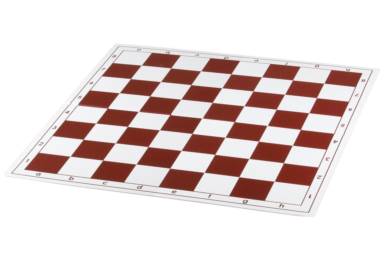 Échiquier plastique pliant en 2, rouge et blanc - échiquier de tournoi de taille 6 - Échiquier plastique pliant en 2, rouge et blanc - échiquier de tournoi de taille 6