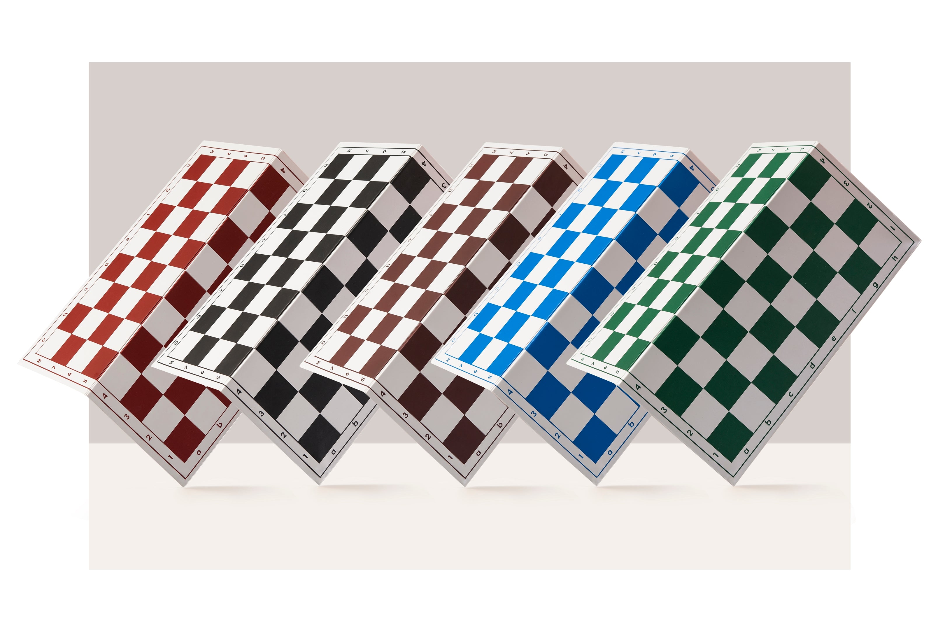 Échiquier plastique pliant en 2, rouge et blanc - échiquier de tournoi de taille 4+ - fa2bc65661c7d1316b9dc527df4efab6