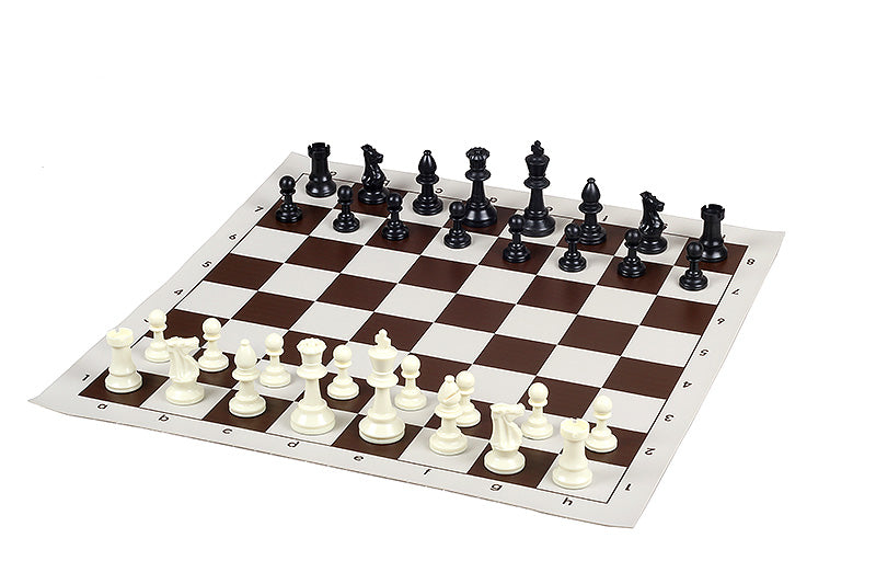 Échiquier roulable vinyle marron - échiquier de tournoi de taille 3 - e363aa4ad0422e3f76956a52b59fbdb3