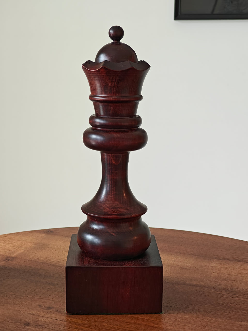 Copa de ajedrez de madera - reina negra - d9ef3b57376a204ba7f35588b5dbff0a
