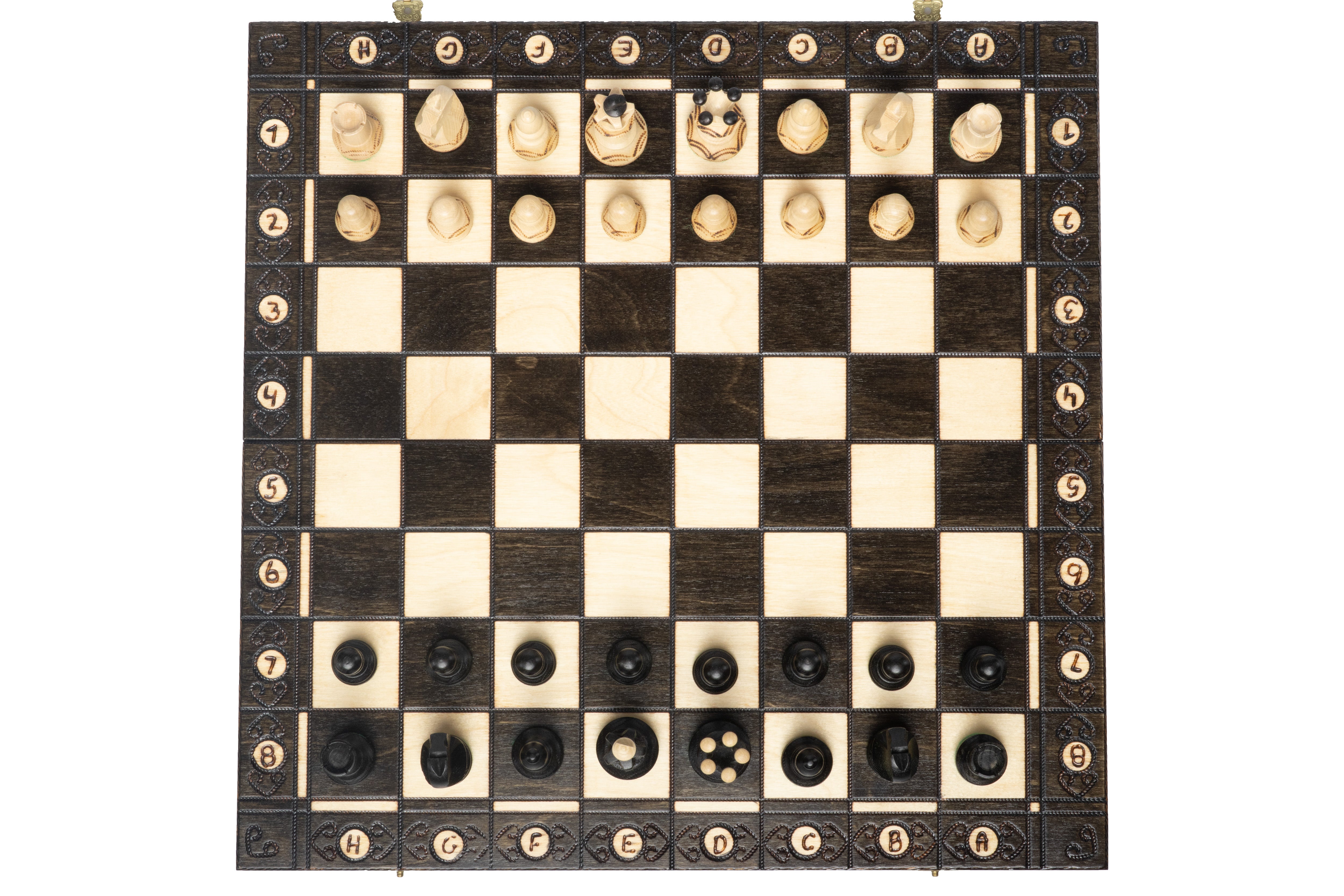 Jeu d'échecs SENATEUR Black en bois de charme, de taille moyenne (41 x 41cm) - Ensemble Complet Noir - 60466bd554dea8be2a4beffb96c23aba