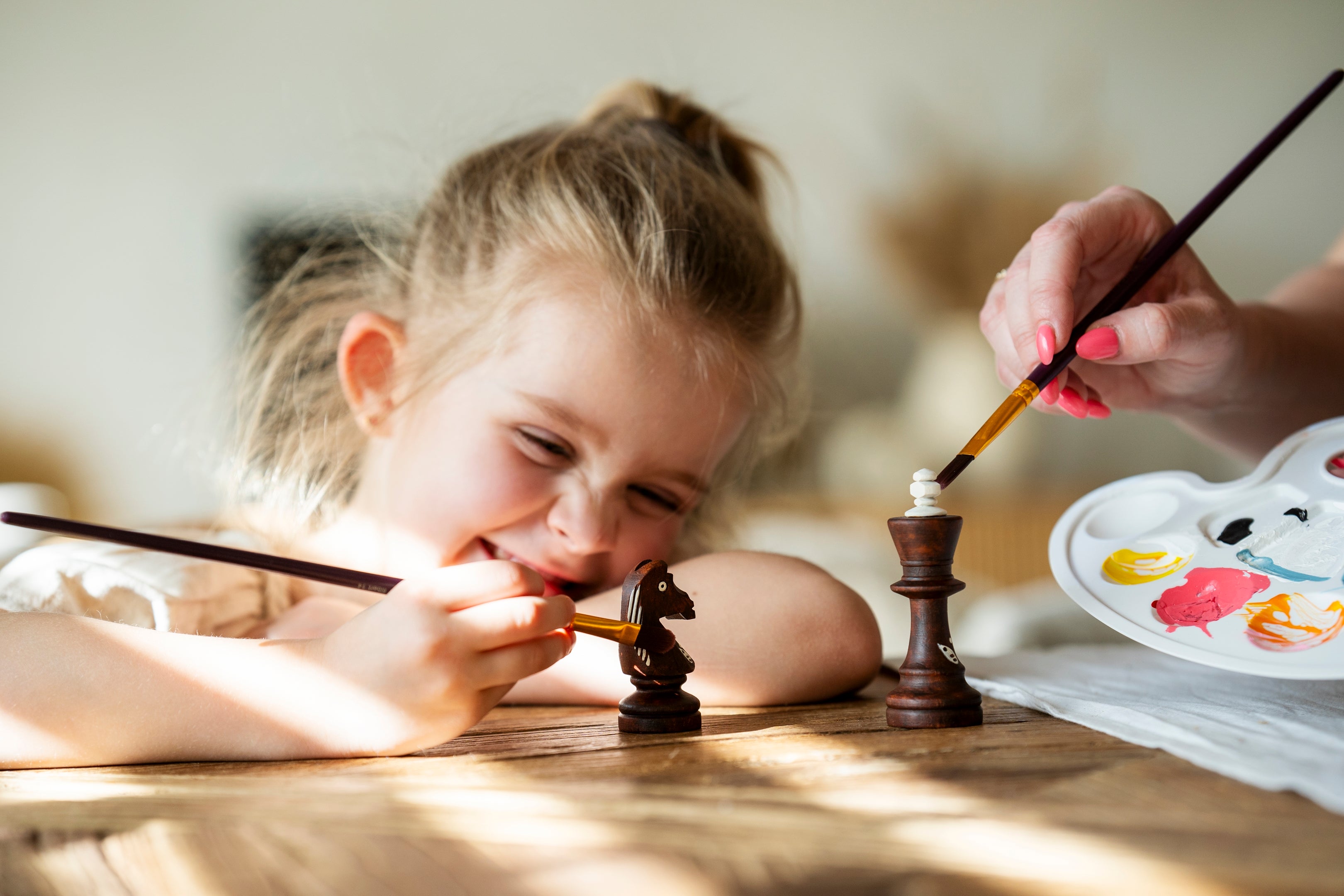 Echiquier pilant à peindre et à assembler soi-même - Coffret d'échecs de taille 5 de bricolage - c5716ea4b8a0c2d2e1309ae88e726cc8