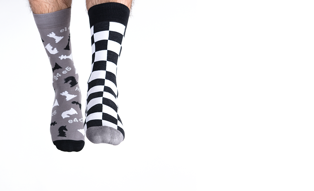 Calcetines de ajedrez Nanushki - talla 44-46 - Calcetines de ajedrez Nanushki - talla 44-46