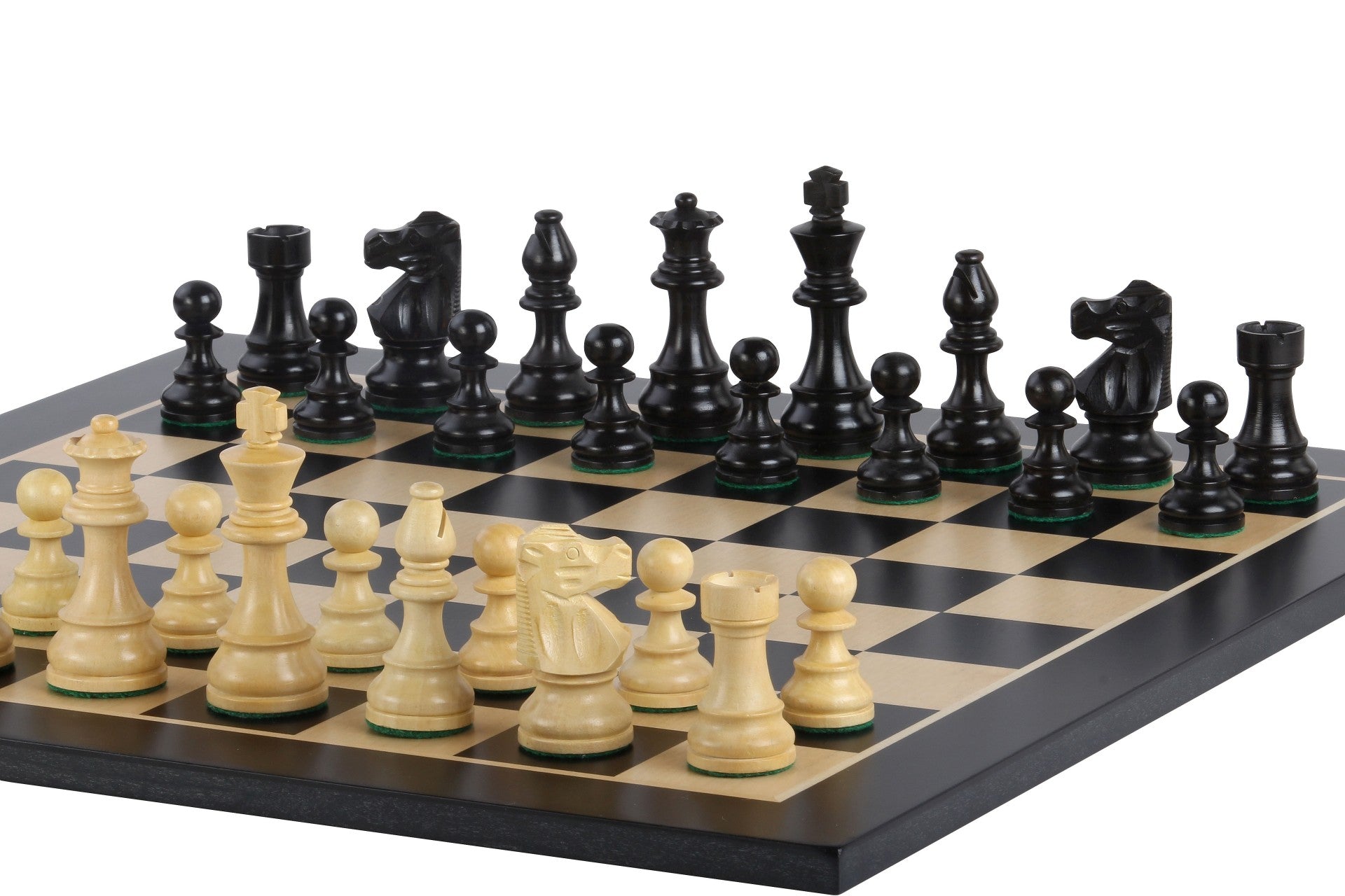Jeu d'échecs français Lardy (réplique) - échiquier (champ de 50 mm), figurines (roi de 90 mm) - 3e9e712b129630027539c5705ce96b1b