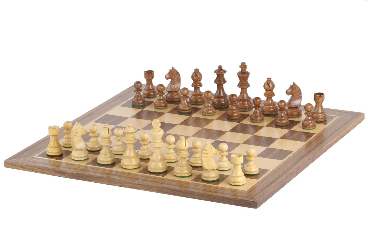 Juego de ajedrez de torneo nº 5 - tablero de 50 mm + piezas de German Knight 3,5" - 9977ffd181d690f4a9fc967beb6636fc