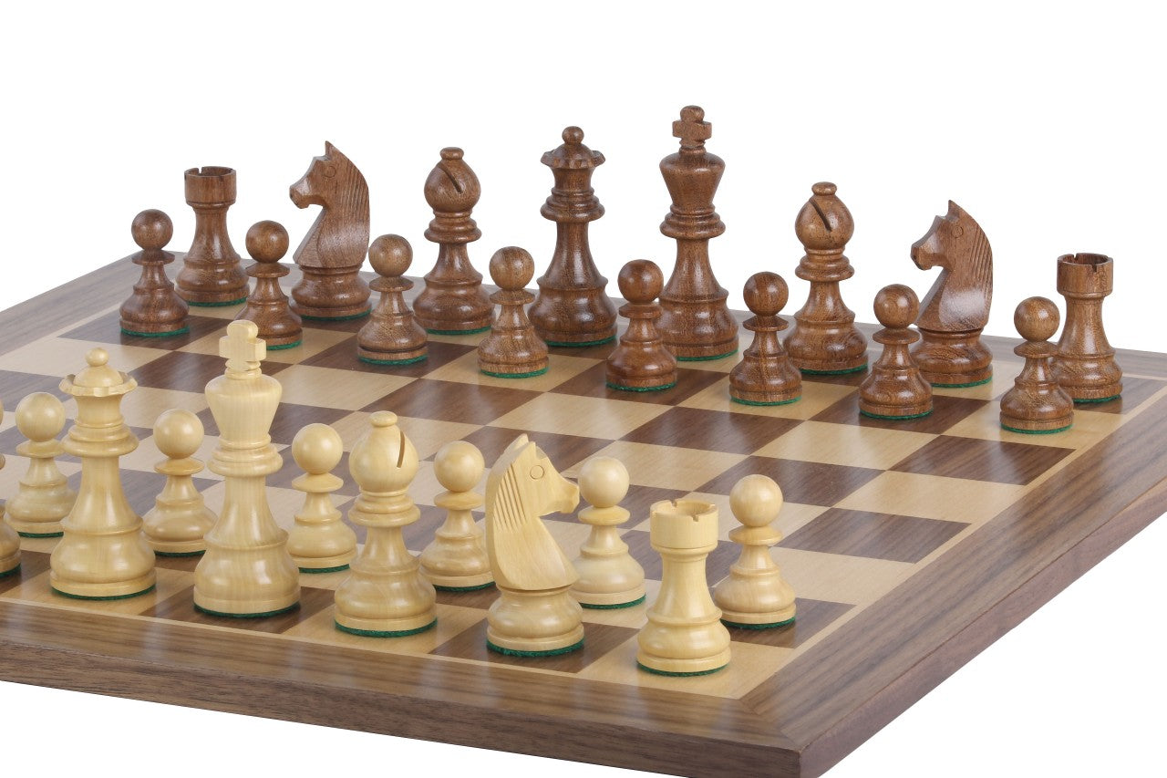 Juego de ajedrez de torneo nº 5 - tablero de 50 mm + piezas de German Knight 3,5" - 6af5f9a6de5e04c79bb80404f9b4121b