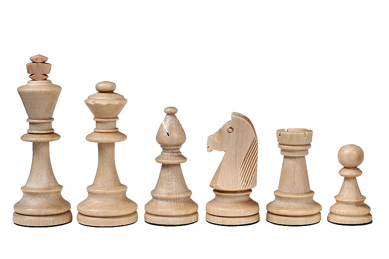 Les pièces d'échecs en bois STAUNTON de taille 6 dans un poly-sac - d7674a3837a6b29aac2383db3a5be355