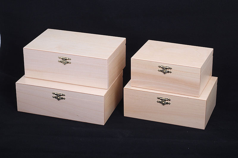 Boîte de rangement en bois claire pour pièces d'échecs de taille 6 (un roi de 98 mm) - Boîte de rangement en bois claire pour pièces d'échecs de taille 6 (un roi de 98 mm)