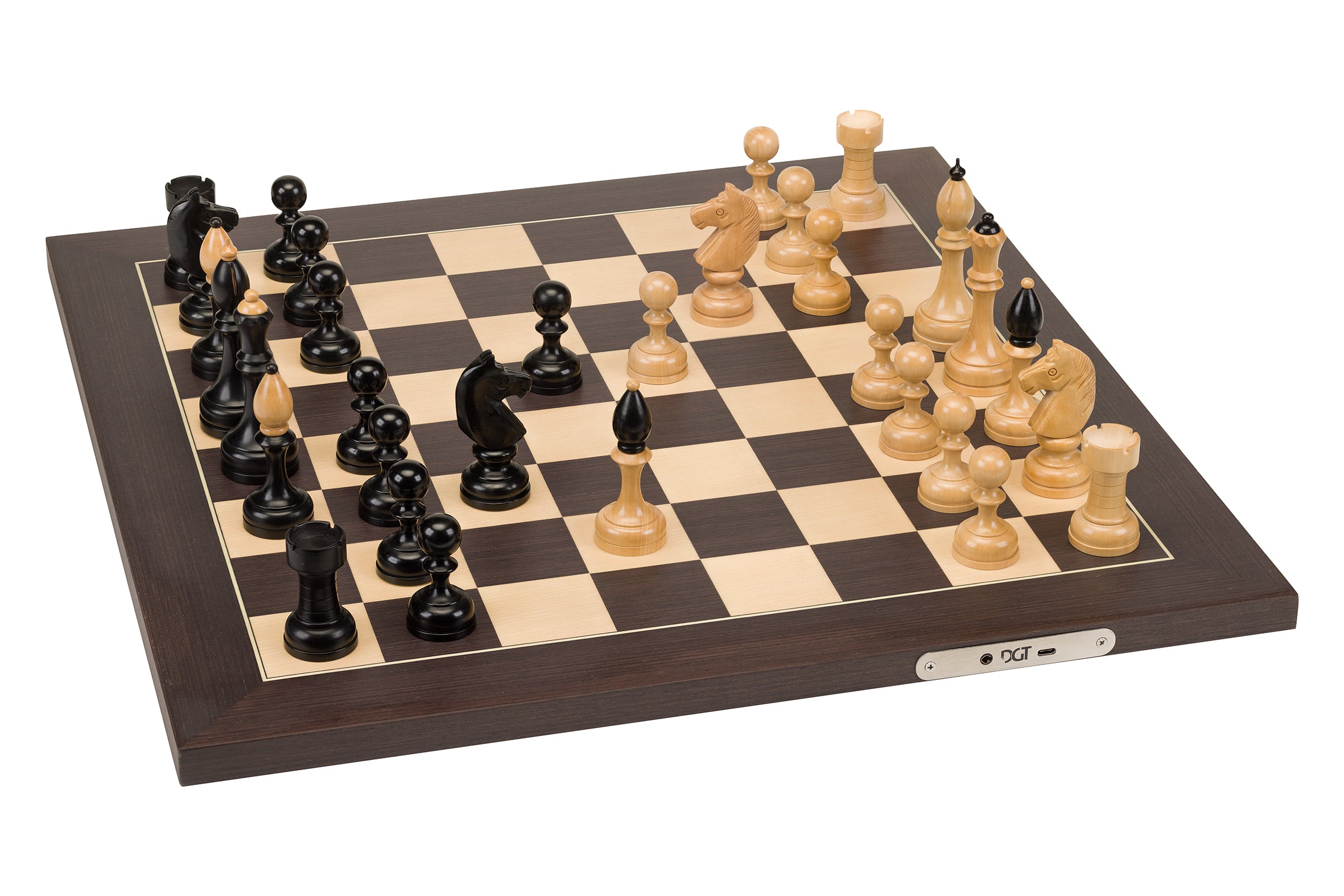 Pièces d'échecs en bois DGT "Czech Club" pour échiquiers électroniques - 53a7cc433e787c9018ff00af6797183d