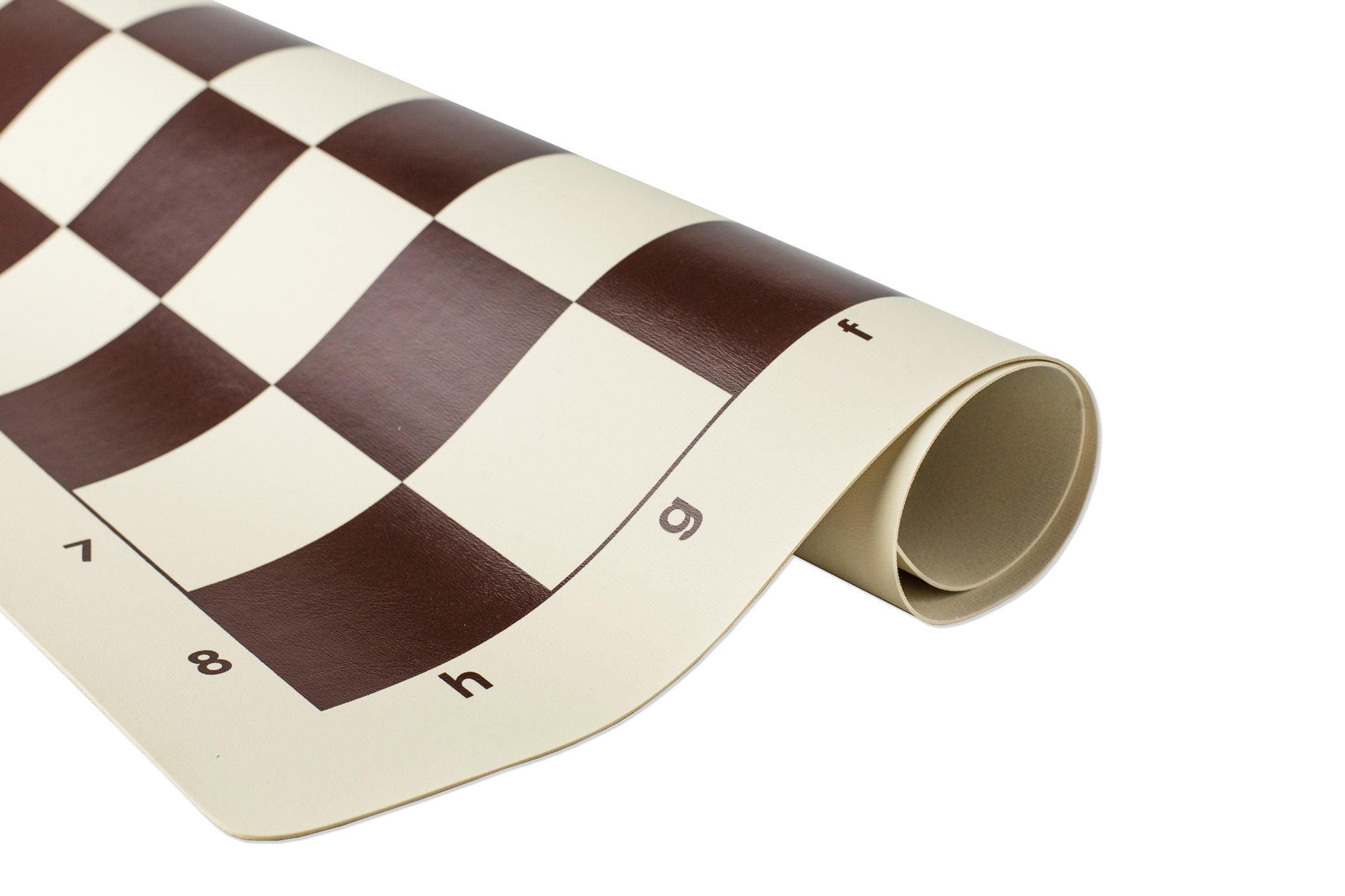 Échiquier roulable vinyle Marron - échiquier de tournoi aux cases de 60x60mm - Échiquier roulable vinyle Marron - échiquier de tournoi aux cases de 60x60mm